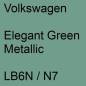 Preview: Volkswagen, Elegant Green Metallic, LB6N / N7.